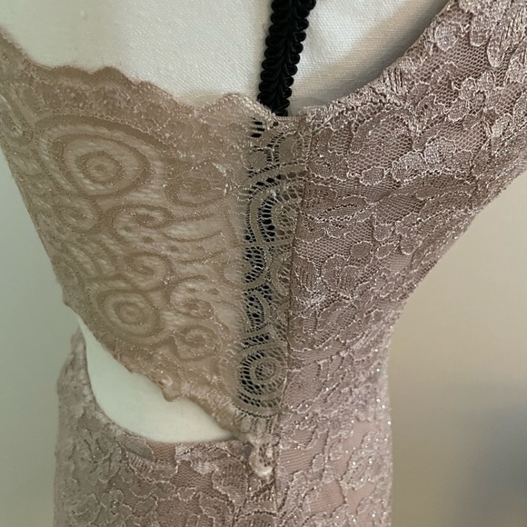 Emerald Sundae Women Spaghetti Strap Mini Body Con Dress color Quartz Size M - Picture 11 of 11